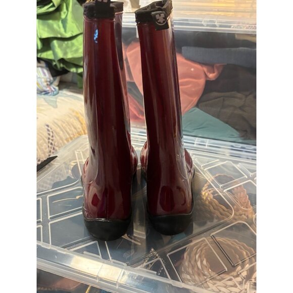 Kamik Heidi Round Toe Rain Boot Red Rouge Sz 10 Mid Calf Outdoor Waterproof - Picture 7 of 8